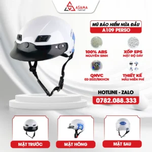 Mũ bảo hiểm nửa đầu A118 Cozy 3